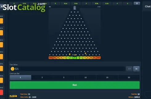 Οθόνη3. Plinko (iMoon) Κουλοχέρης