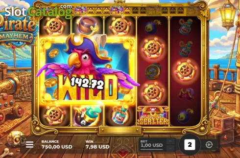 Οθόνη3. Pirate Mayhem Κουλοχέρης