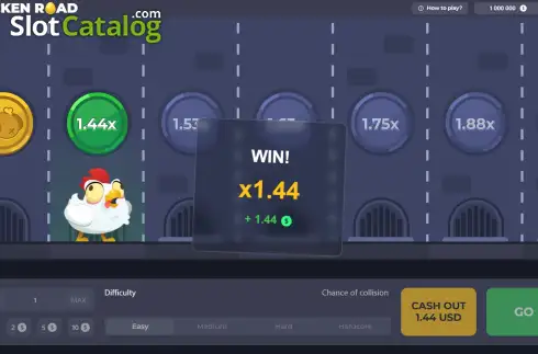 Οθόνη5. Chicken Road Κουλοχέρης