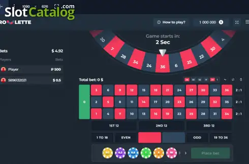 Οθόνη2. Roulette (InOut Games) Κουλοχέρης