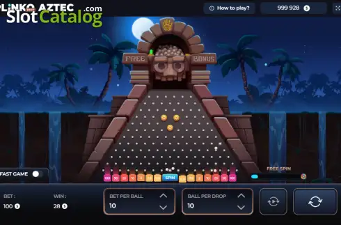 Οθόνη3. Plinko Aztec 1000 Κουλοχέρης 