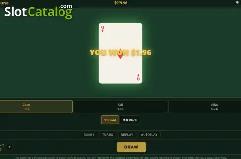 Οθόνη3. Card Fortune Κουλοχέρης