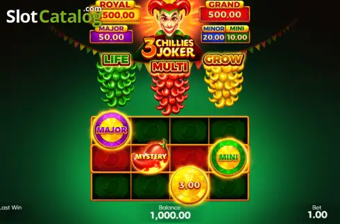 Οθόνη2. 3 Chillies Joker Κουλοχέρης