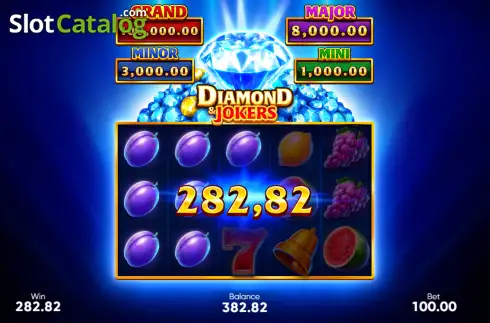 Οθόνη3. Diamond & Jokers Κουλοχέρης 