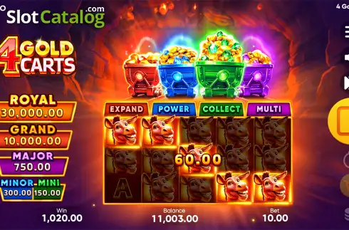 Οθόνη3. 4 Gold Carts Κουλοχέρης