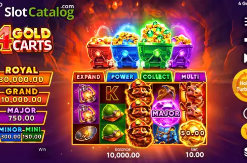 Οθόνη4. 4 Gold Carts Κουλοχέρης