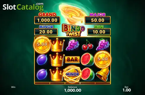 Οθόνη2. Bingo Twist Κουλοχέρης
