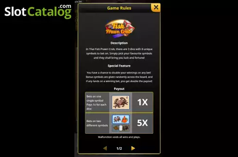 Οθόνη9. Thai Fish Prawn Crab (KingMidas Games) Κουλοχέρης