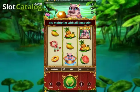 Οθόνη2. Hippo Splash (KingMidas Games) Κουλοχέρης