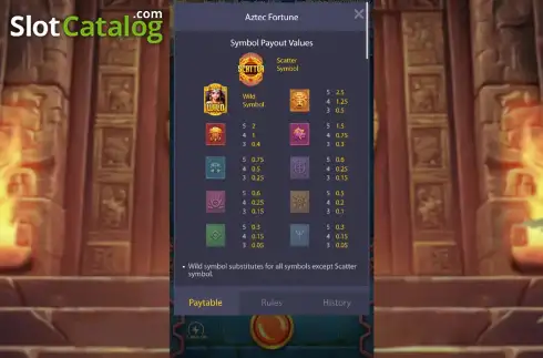Οθόνη3. Aztec Fortune Κουλοχέρης