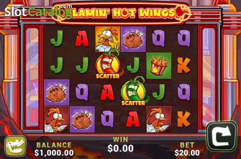 Οθόνη2. Flamin' Hot Wings Κουλοχέρης