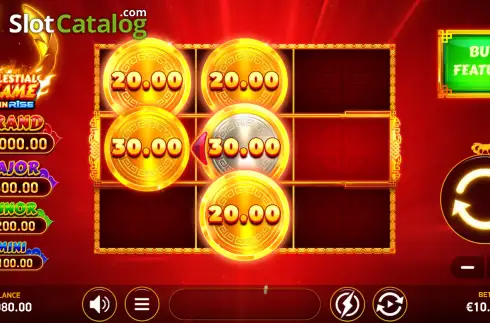 Οθόνη2. Celestial Flame Coin Rise Κουλοχέρης
