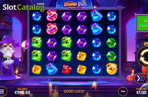 Οθόνη2. Wizard’s Whirl Cascade Rush Κουλοχέρης