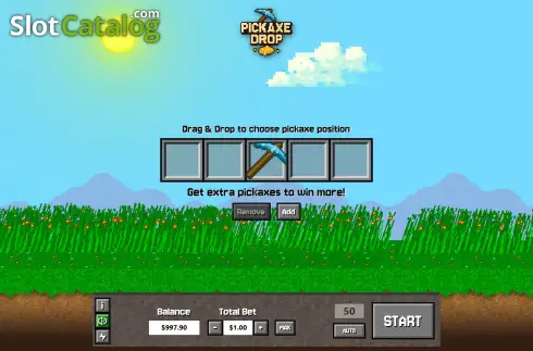 Οθόνη2. Pickaxe Drop Κουλοχέρης