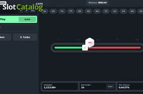 Οθόνη3. Dice 100000 Κουλοχέρης