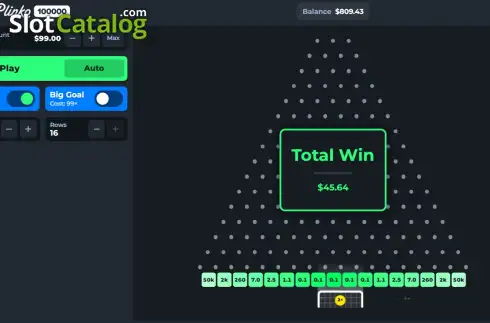 Οθόνη3. Goal Plinko 100000 Κουλοχέρης