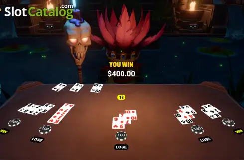 Οθόνη3. Tiki 21 Blackjack Κουλοχέρης