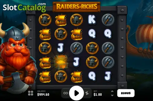 Οθόνη2. Raiders Of Riches Κουλοχέρης