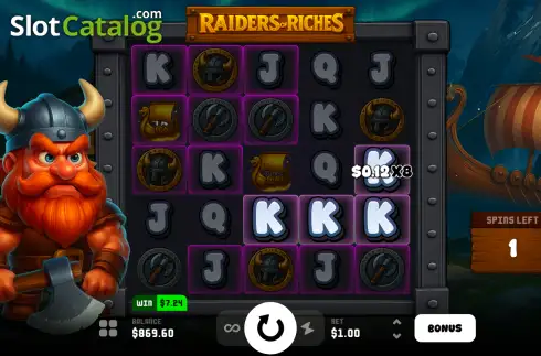 Οθόνη3. Raiders Of Riches Κουλοχέρης