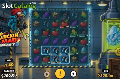Οθόνη3. Cluckin Mad Heist Κουλοχέρης