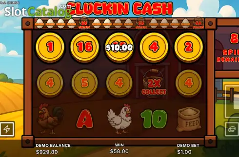 Οθόνη3. Cluckin Cash Κουλοχέρης