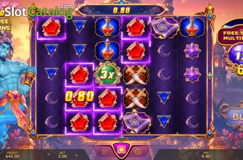 Οθόνη3. Genie’s Fortune Wishes Κουλοχέρης