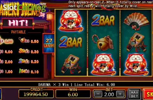 Οθόνη3. Maneki Neko (Mega Win) Κουλοχέρης