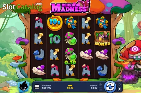 Οθόνη3. Mushroom Madness Κουλοχέρης