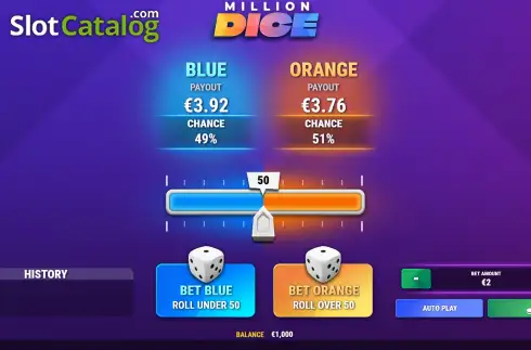 Οθόνη2. Million Dice Κουλοχέρης