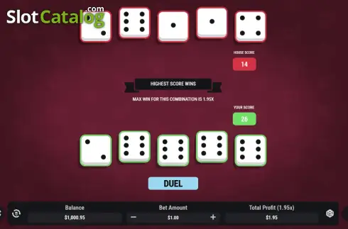 Οθόνη3. Dice Duel (Minty Fresh) Κουλοχέρης