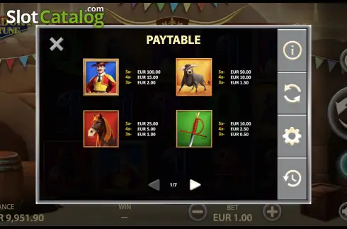 Οθόνη8. Toreadors Fortune Κουλοχέρης