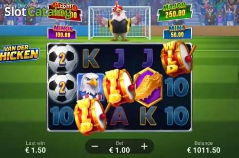 Οθόνη2. Van Der Chicken: Hold and Win Κουλοχέρης 