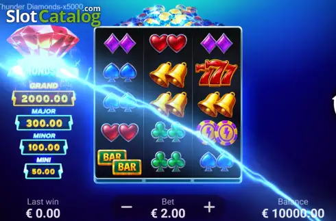 Οθόνη2. Thunder Diamonds x5000 Κουλοχέρης