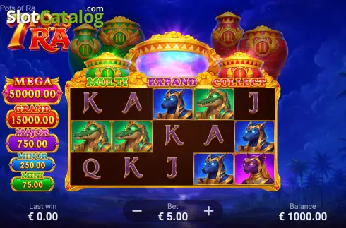 Οθόνη2. 7 Pots of Ra: Hold and Win Κουλοχέρης 