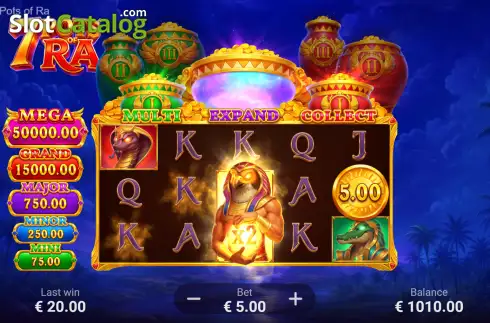Οθόνη3. 7 Pots of Ra: Hold and Win Κουλοχέρης 
