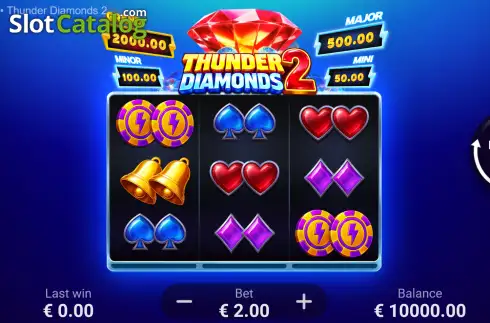 Οθόνη2. Thunder Diamonds 2: Hold and Win Κουλοχέρης
