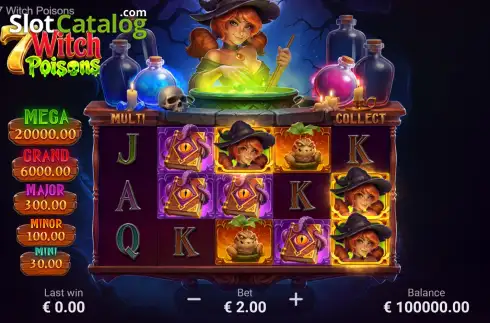 Οθόνη2. 7 Witch Poisons: Hold And Win Κουλοχέρης