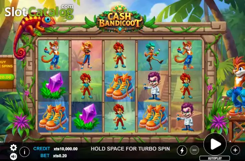 Οθόνη2. Cash Bandicoot Κουλοχέρης 