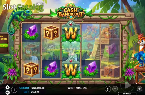 Οθόνη3. Cash Bandicoot Κουλοχέρης 