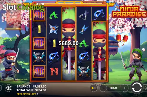 Οθόνη3. Ninja Paradise Κουλοχέρης