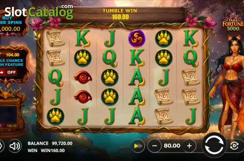 Οθόνη2. Tails Fortune 5000 Κουλοχέρης 