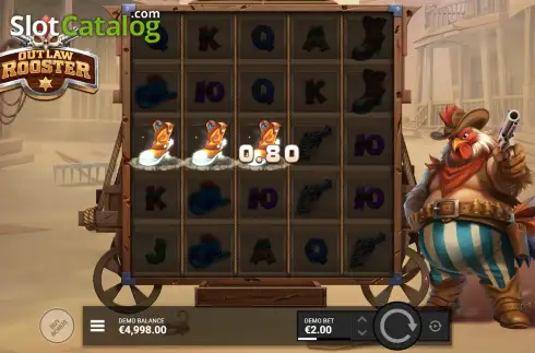 Οθόνη3. Outlaw Rooster Κουλοχέρης