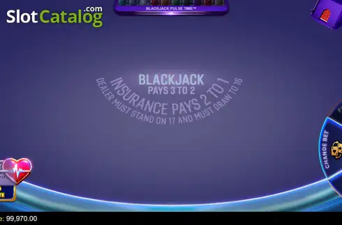 Οθόνη2. Blackjack Pulse Time Κουλοχέρης