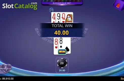 Οθόνη3. Blackjack Pulse Time Κουλοχέρης