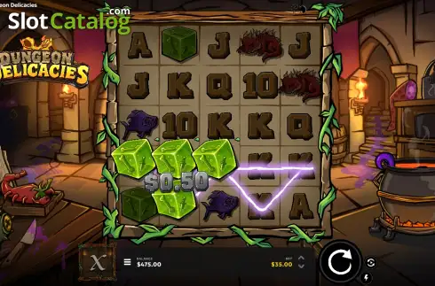 Οθόνη3. Dungeon Delicacies Κουλοχέρης 