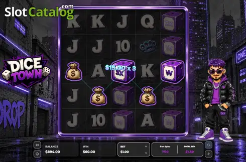 Οθόνη3. Dice Town Κουλοχέρης