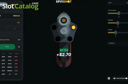 Οθόνη3. SPINSHOT Κουλοχέρης