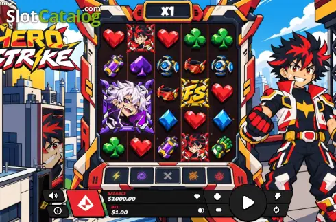 Οθόνη2. Hero Strike Κουλοχέρης