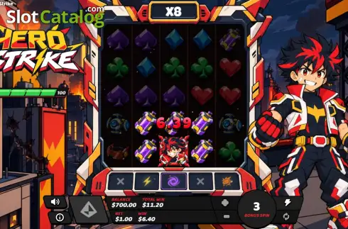 Οθόνη3. Hero Strike Κουλοχέρης