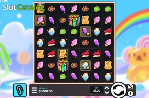 Οθόνη2. Candy Rush (Paperclip Gaming) Κουλοχέρης 